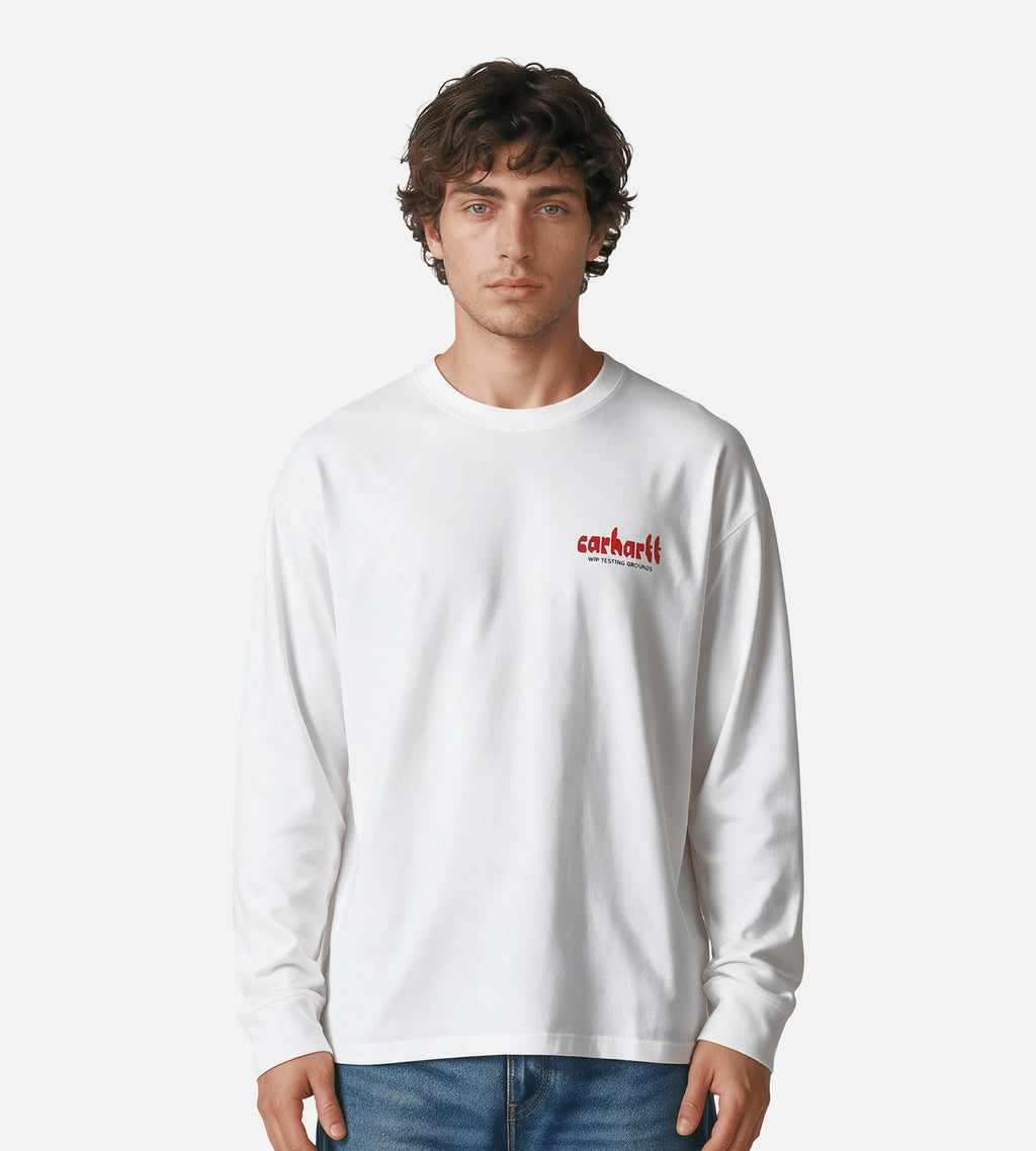 Carhartt WIP Framework Longsleeve White
