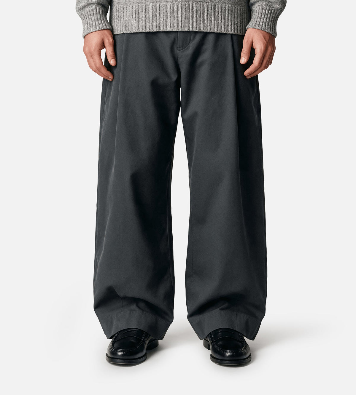Seventh Pull On Pant Charcoal Tweed