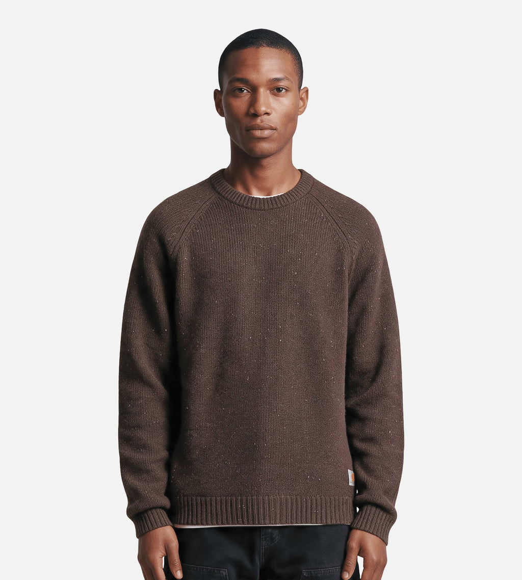 Carhartt WIP Anglistic Sweaterer Speckled Tobacco