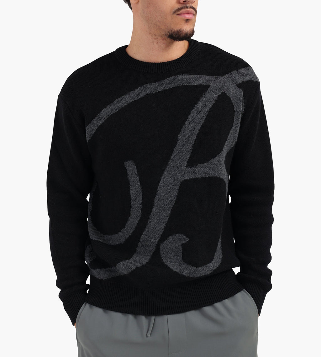Baskèts B Knit Crewneck Black