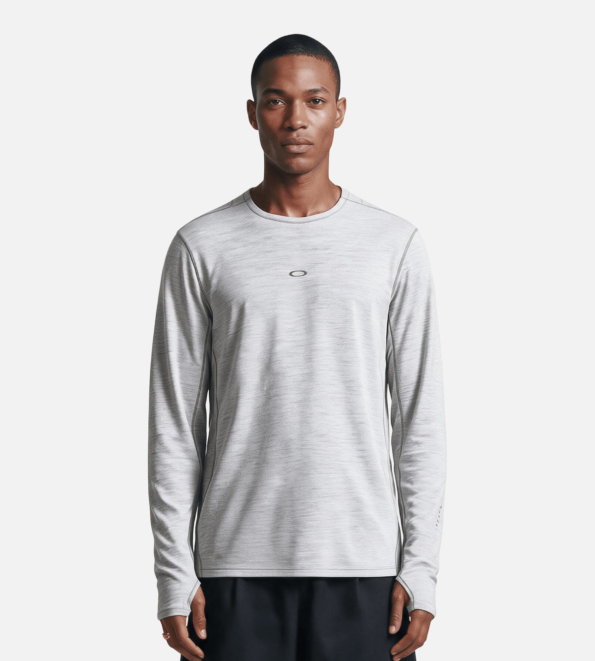 Oakley Spruce Wool LS Base Layer Cement Melange