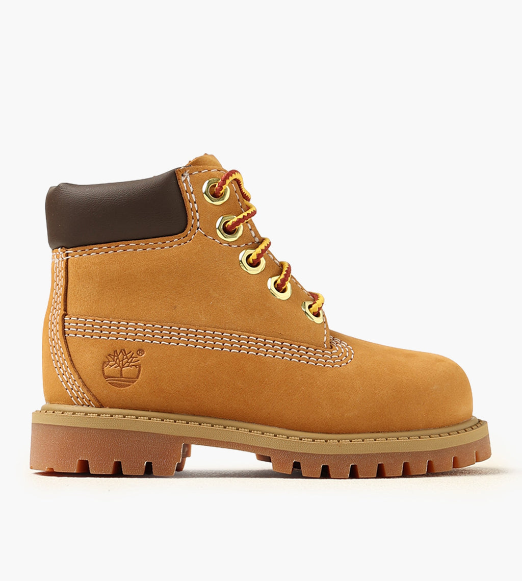 Timberland Premium 6 Inch Lace Up Kids Waterproof Boot Wheat