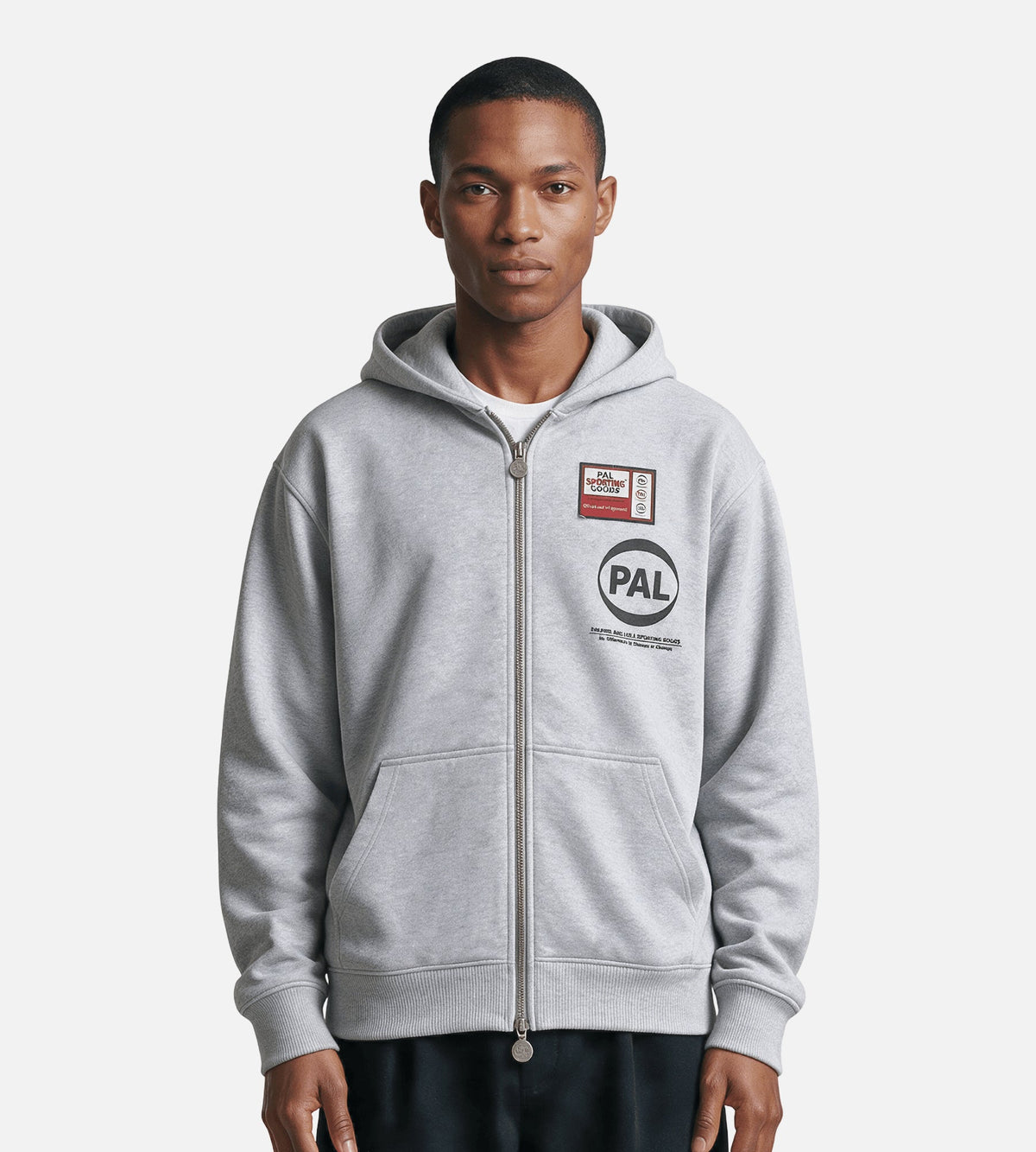 PAL Sporting Goods Ernest Full Zip Light Gray Marl