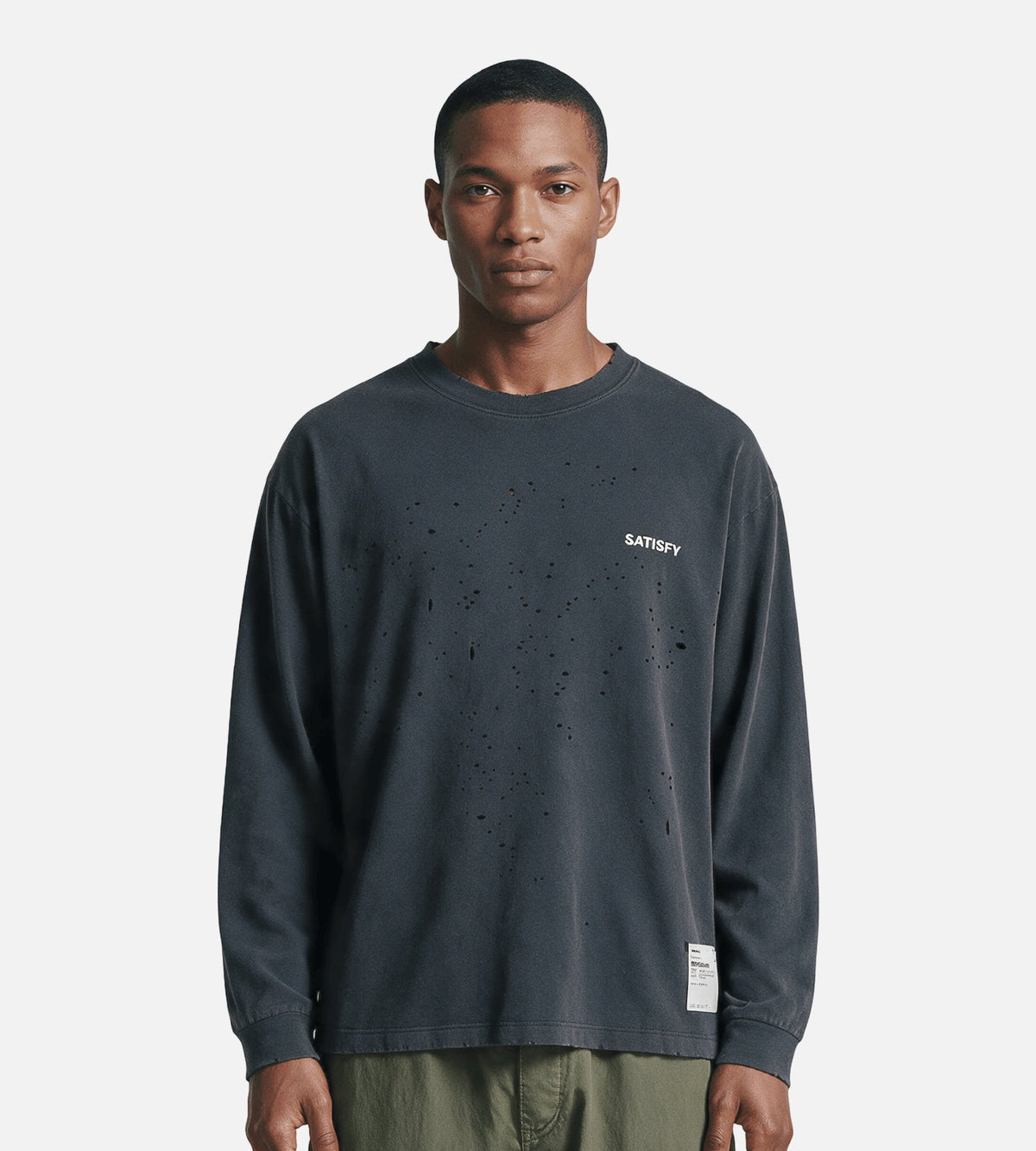 Satisfy MothTech Long Tee Aged Black SAB