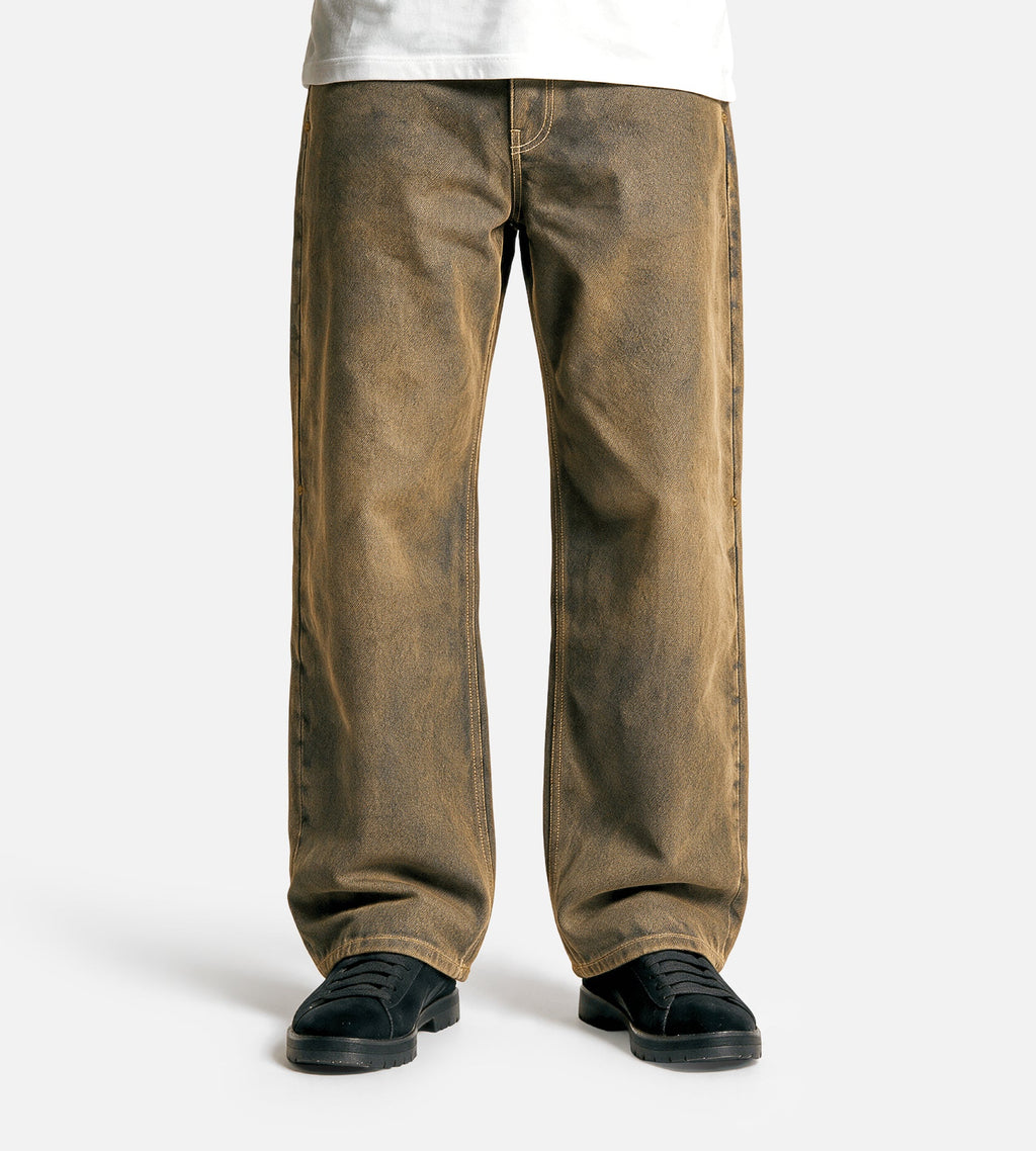Daily Paper Velvet Shield Oversized Jeans Brown