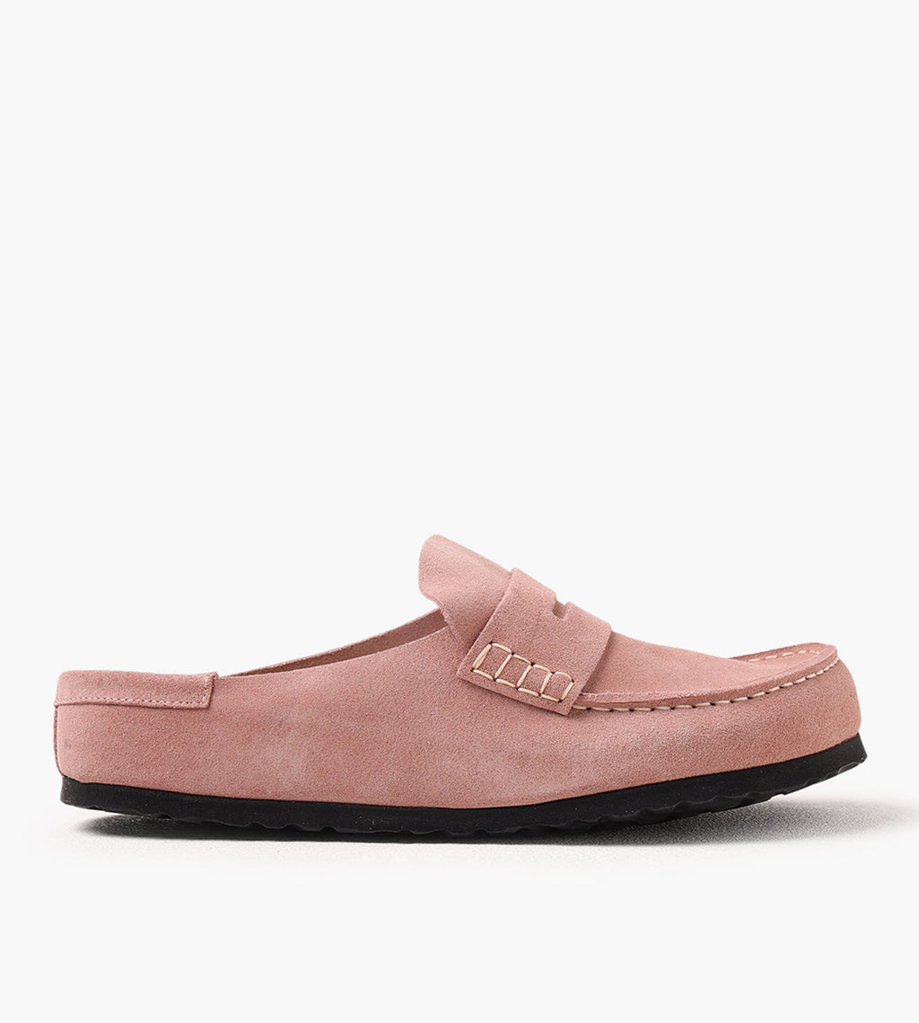 Birkenstock Naples Wrapped Suede Leather Pink Clay