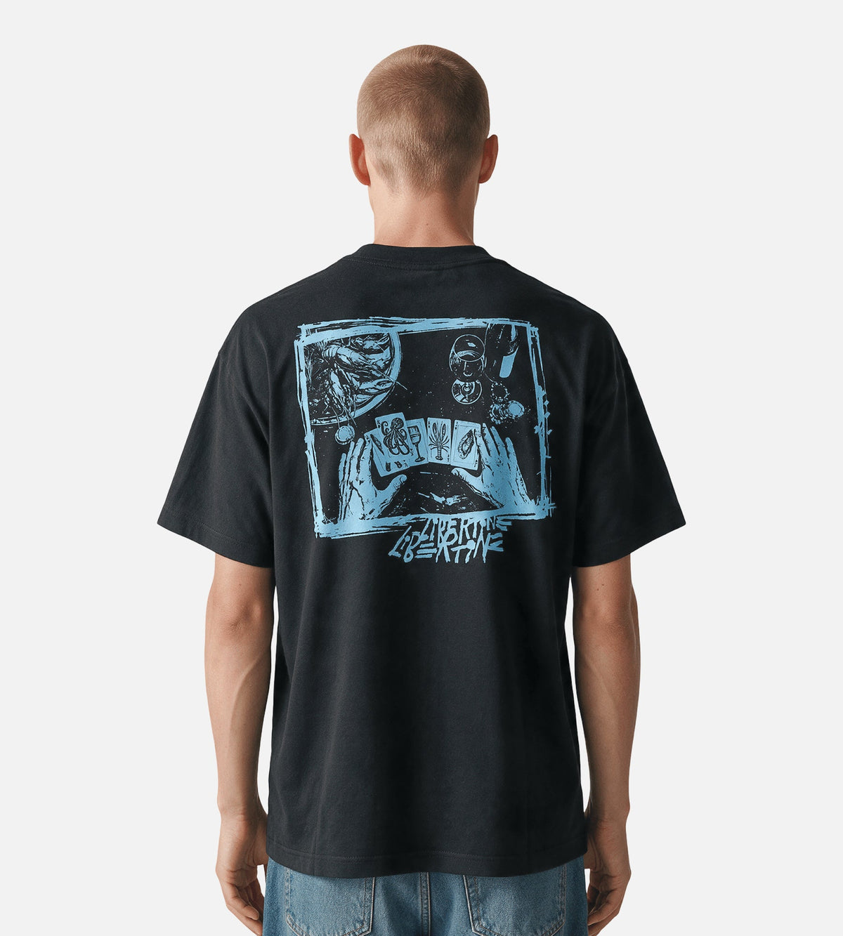 Libertine-Libertine Broke Poker Deck 3515 Tee Charcoal