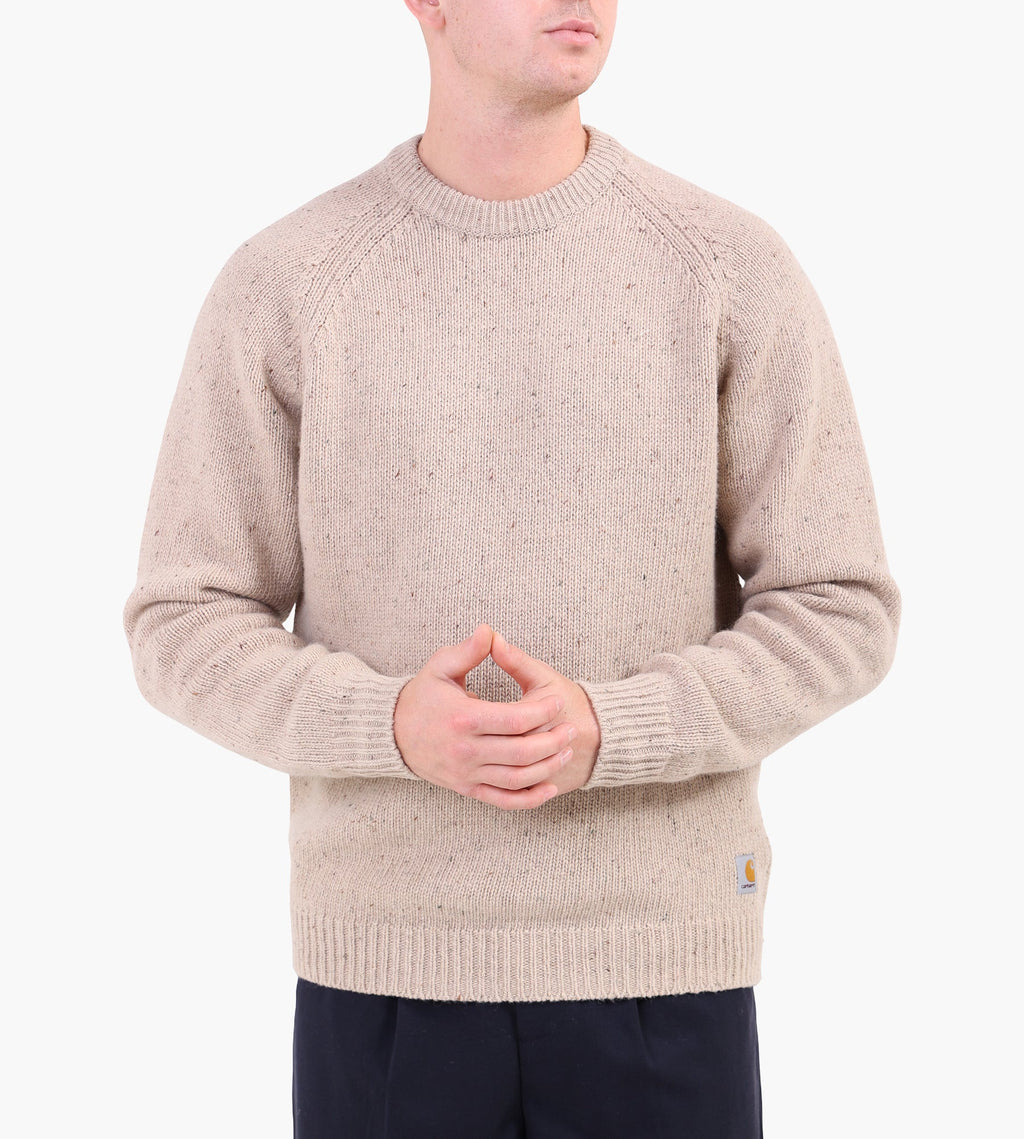 Carhartt WIP Anglistic Sweaterer Speckled Fleur De Sel
