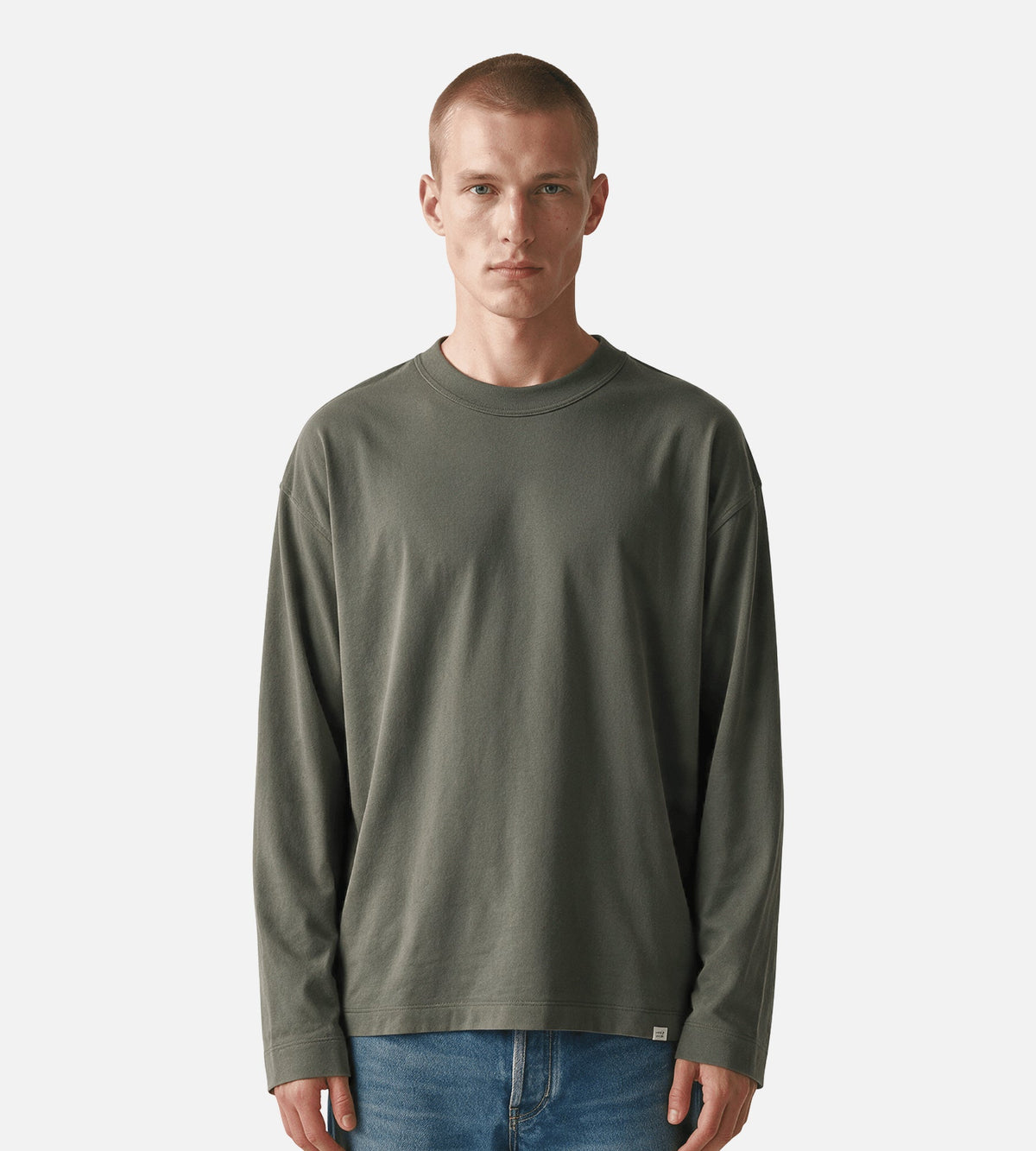 Norse Projects Isefjord Compact Cotton Longsleeve Beluga
