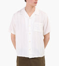 Corridor Striped Seersucker Short Sleeve Shirt White