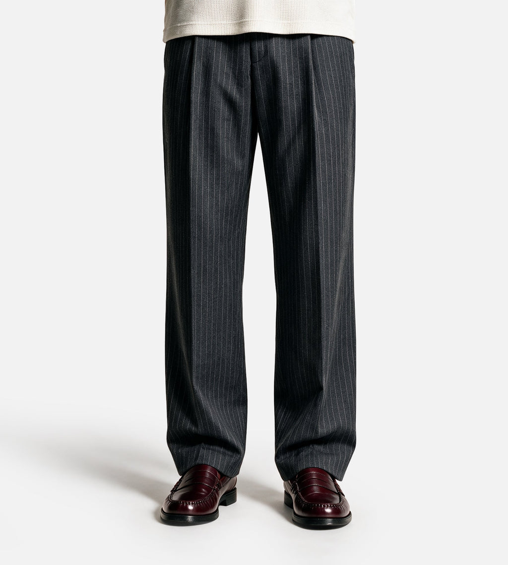 NN.07 Kay 10037 Trousers Dark Grey Stripe
