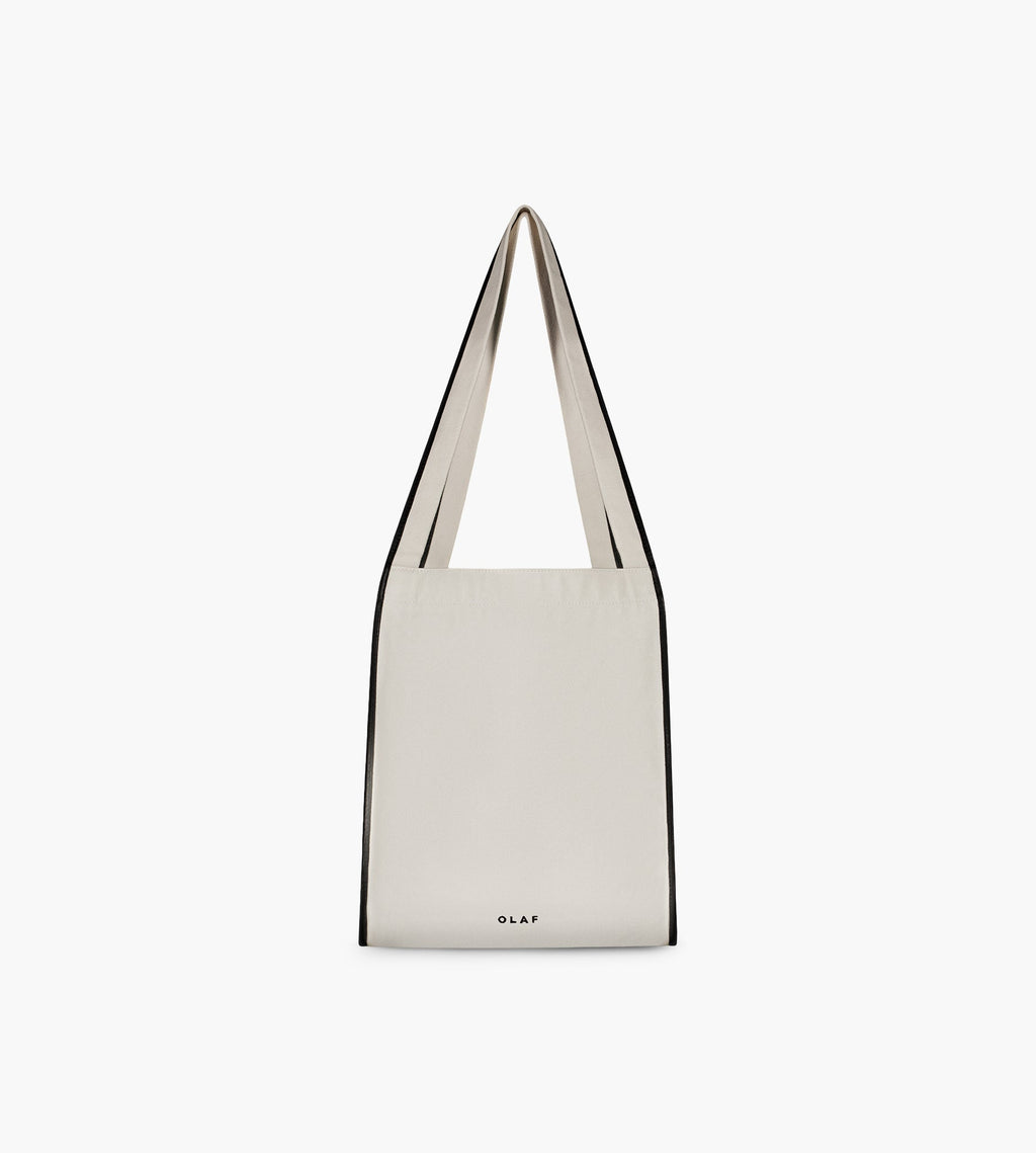 OLAF Contrast Binding Canvas Bag Offwhite