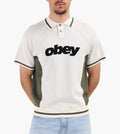 Obey Sport Polo Sweater Unbleached Multi