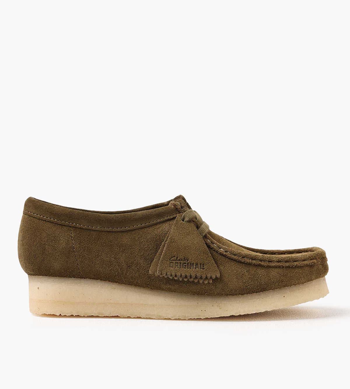 Clarks Originals Wallabee. Olive Suede