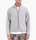 Norse Projects Bjorn Sherpa Wool Fleece Jacket Grey Melange