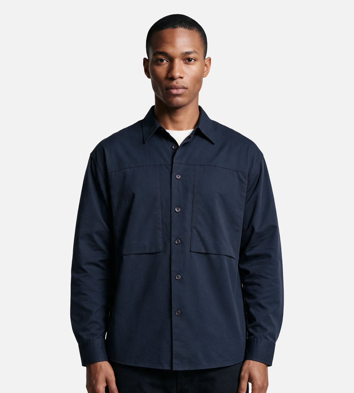 Observe Panel Pocket Shirt Navy