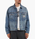 Carhartt WIP Helston Jacket Blue Destroy Wash
