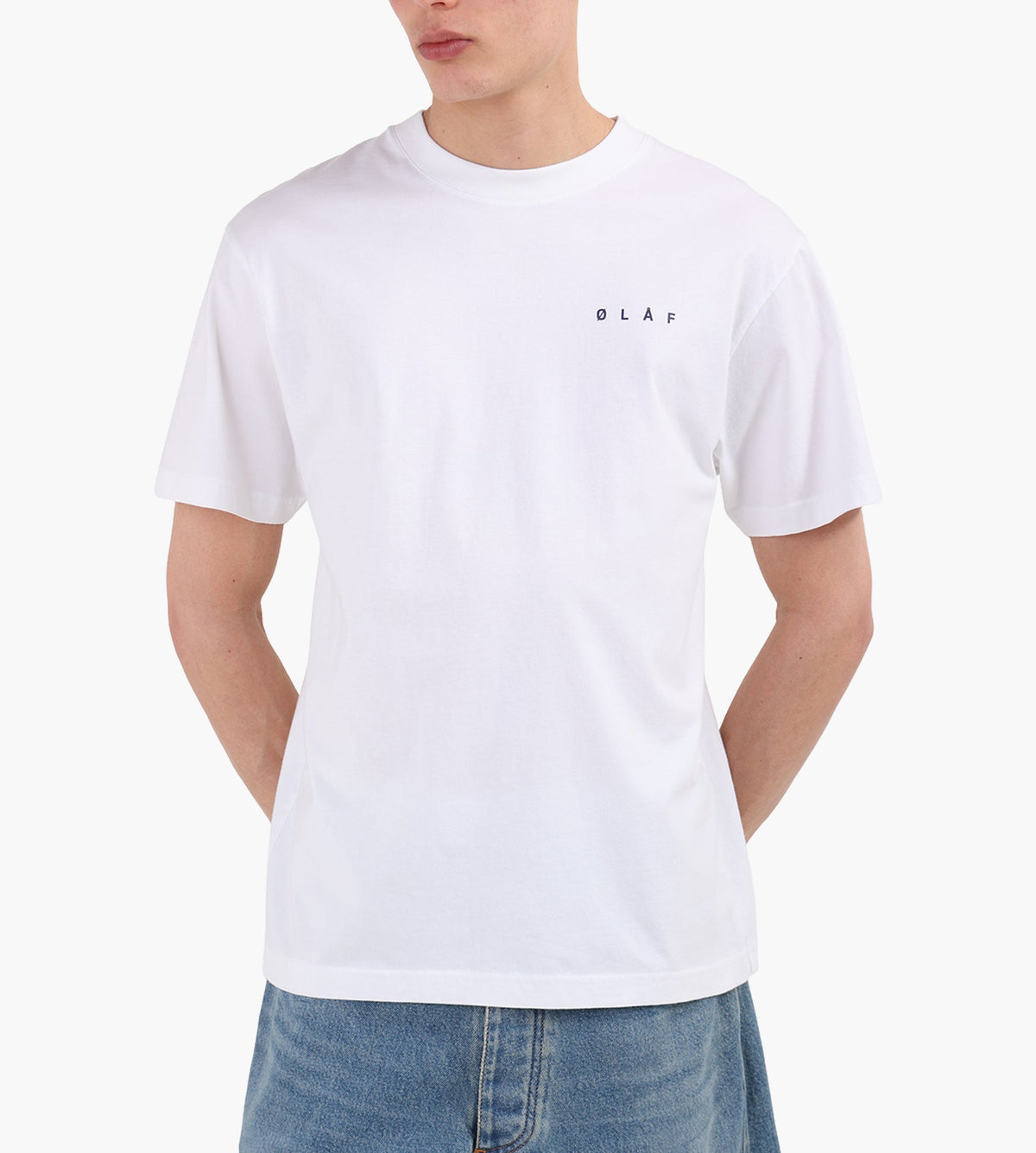 OLAF Dotted Face Tee Optical White