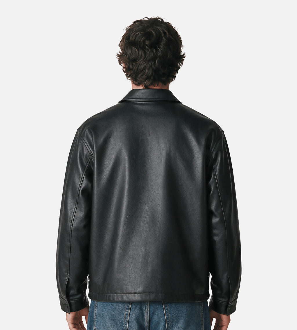 Obey Workman PU Jacket Black