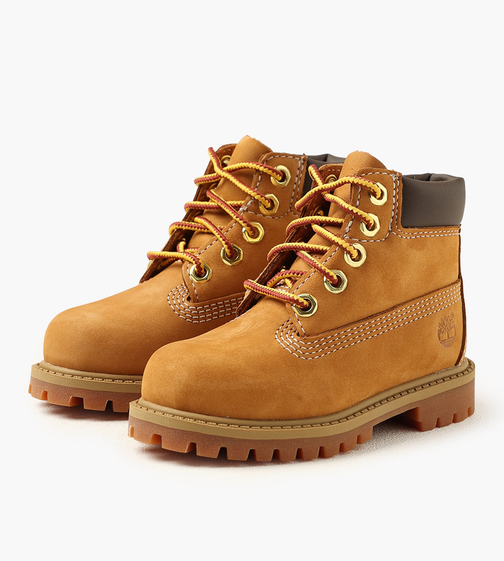 Timberland Premium 6 Inch Lace Up Kids Waterproof Boot Wheat