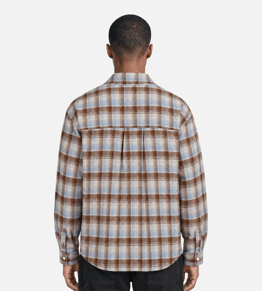 Libertine-Libertine Record 3704 Shirt Ice Blue Check