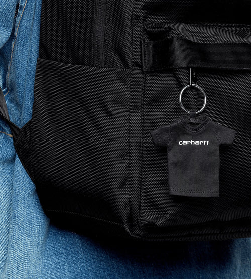 Carhartt WIP Mini Script T-shirt Keychain Black