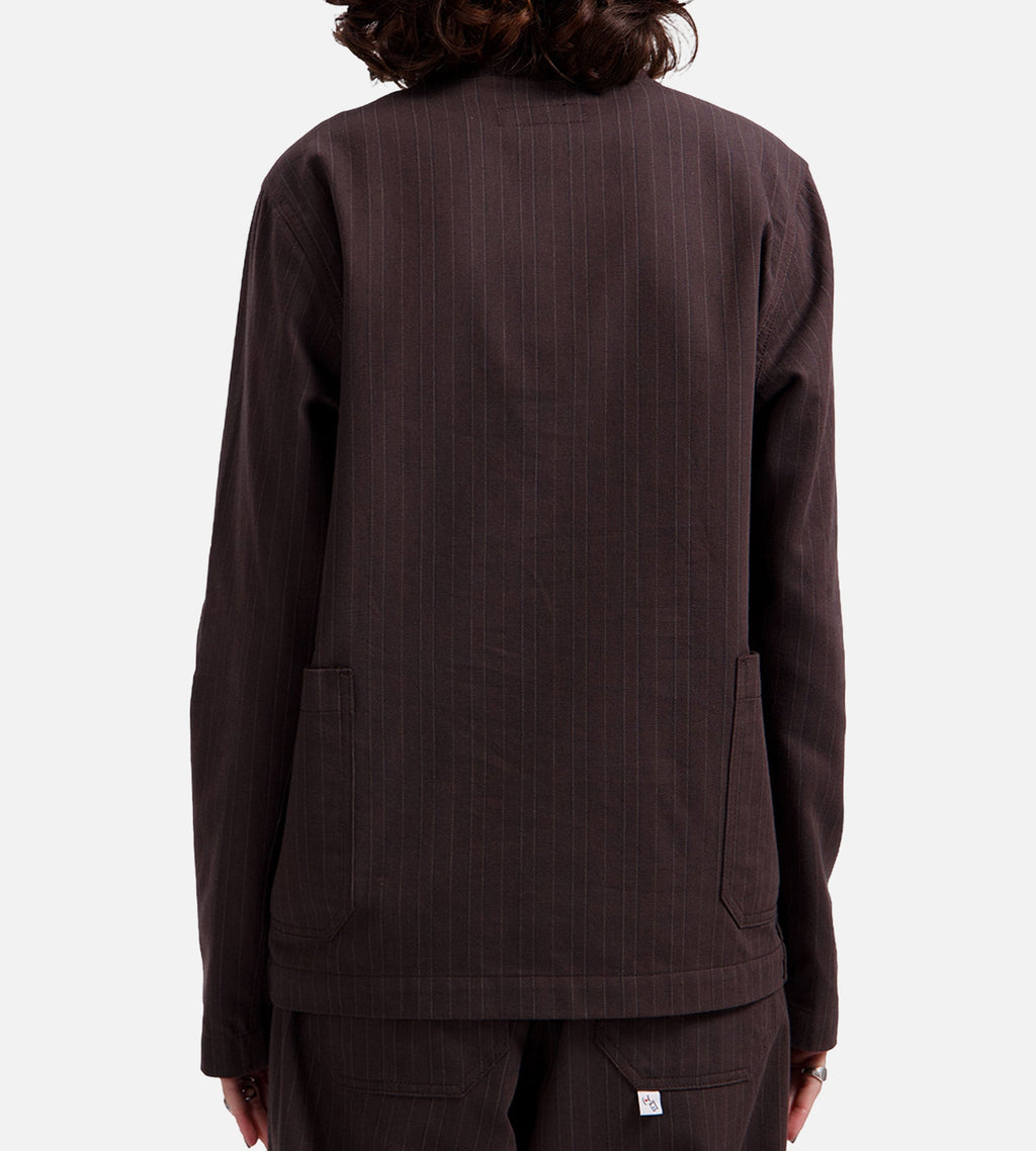 BONNE Bonne Jacket Brown Pinstripe