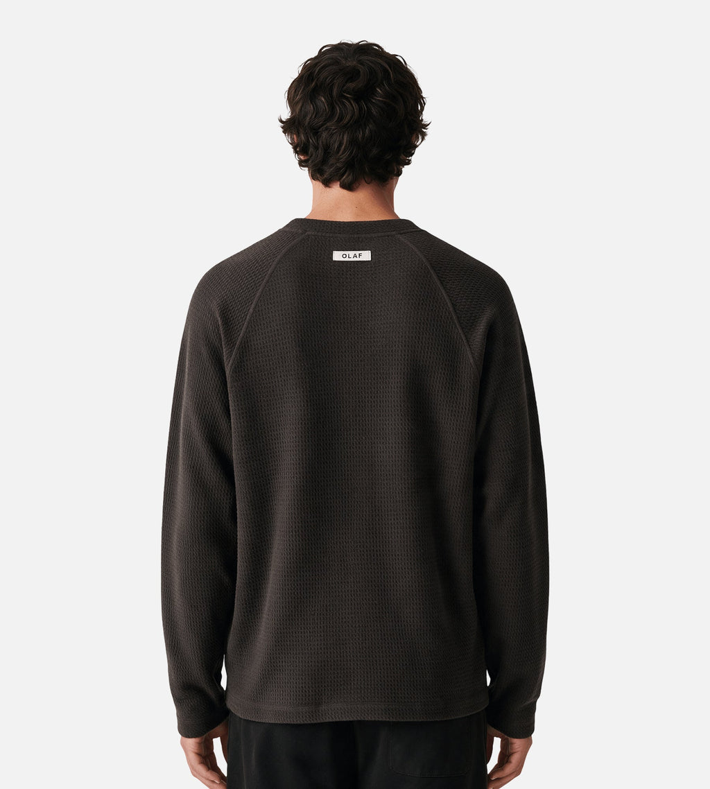 OLAF Waffle Crewneck Chocolateplum