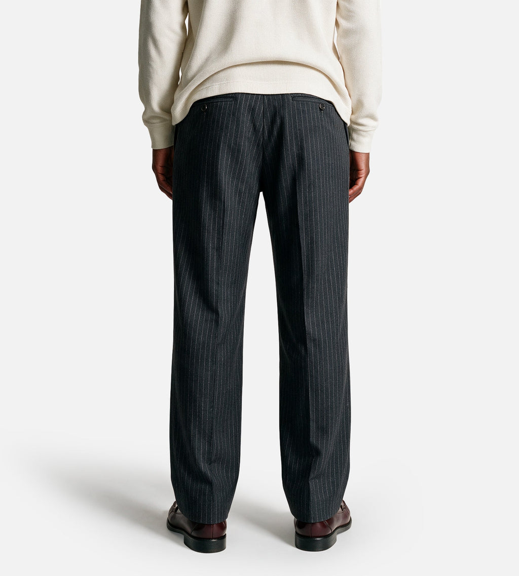NN.07 Kay 10037 Trousers Dark Grey Stripe