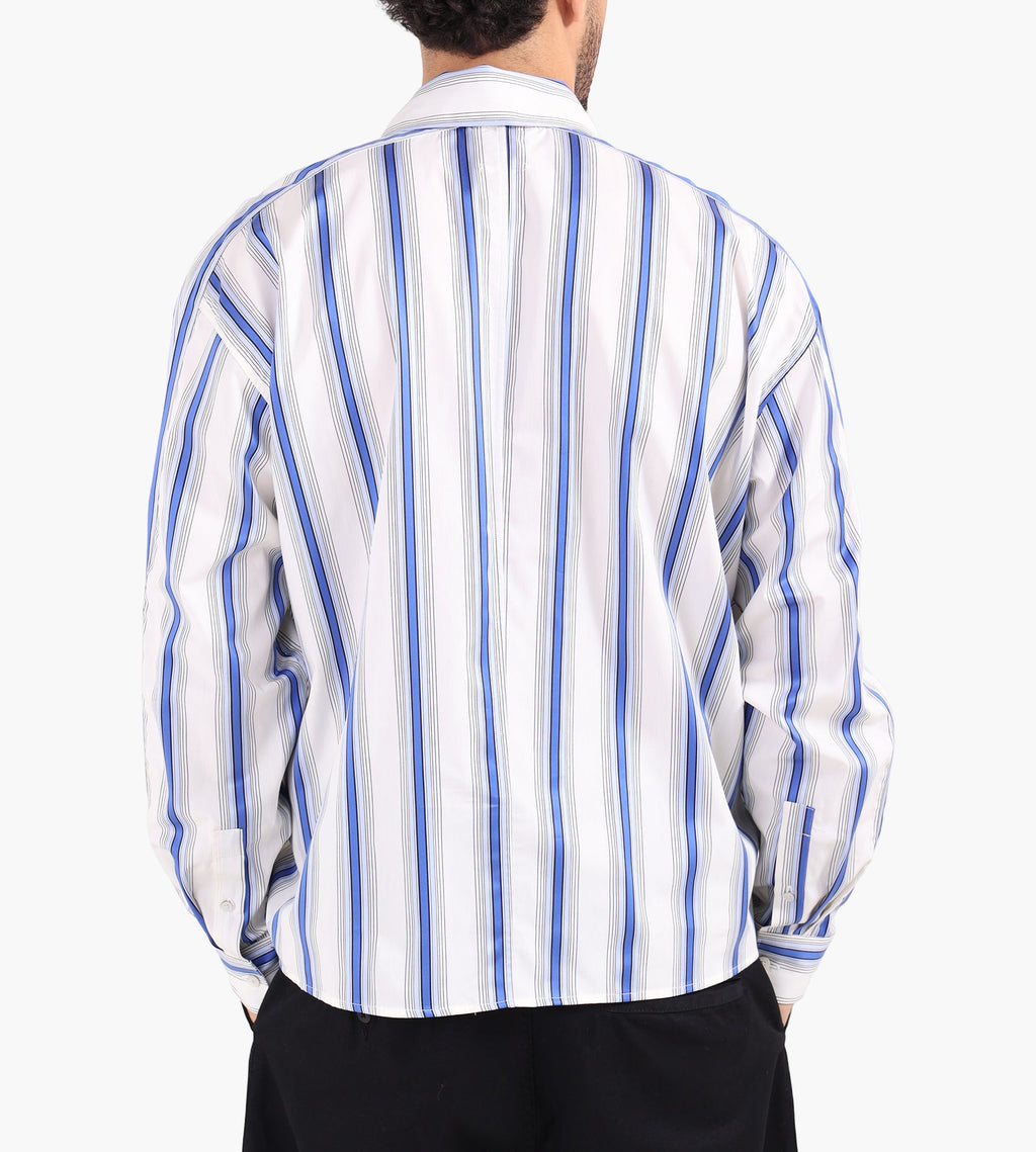 Won Hundred Maza Panel Shirt Deep Ultramarine COMB.