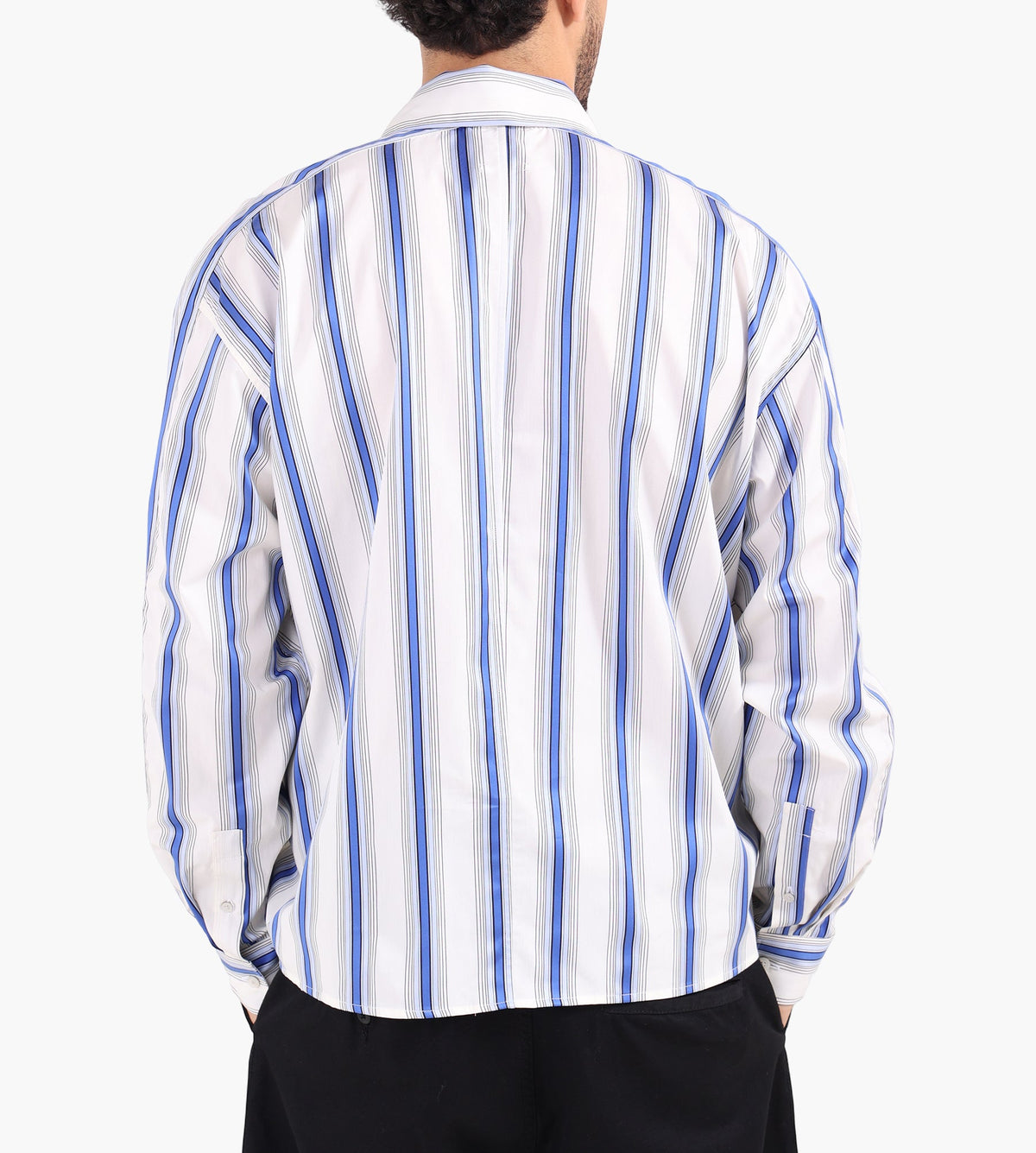 Won Hundred Maza Panel Shirt Deep Ultramarine COMB.