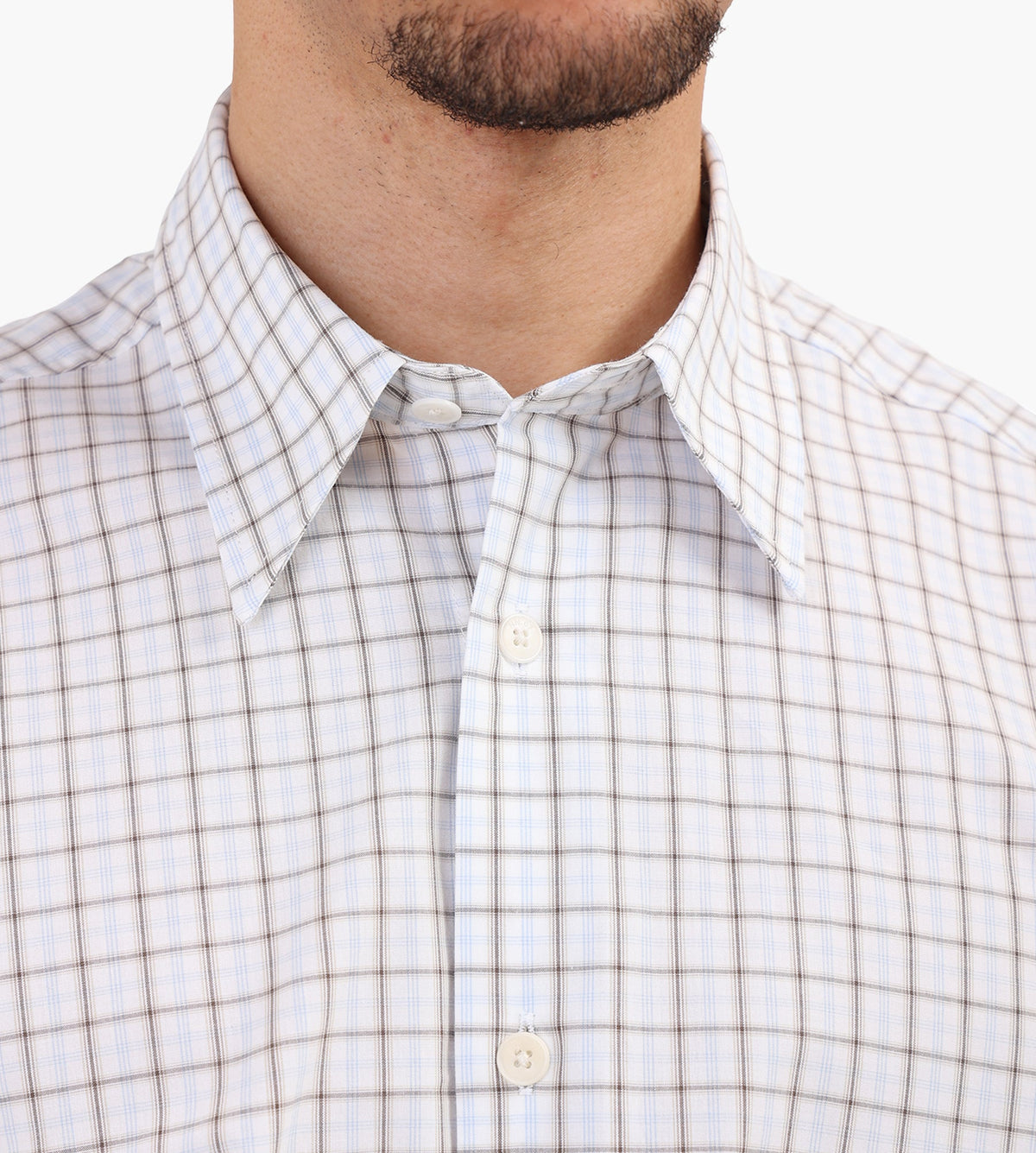 NN.07 Quinsy Long Sleeve Shirt 50070 Blue Check