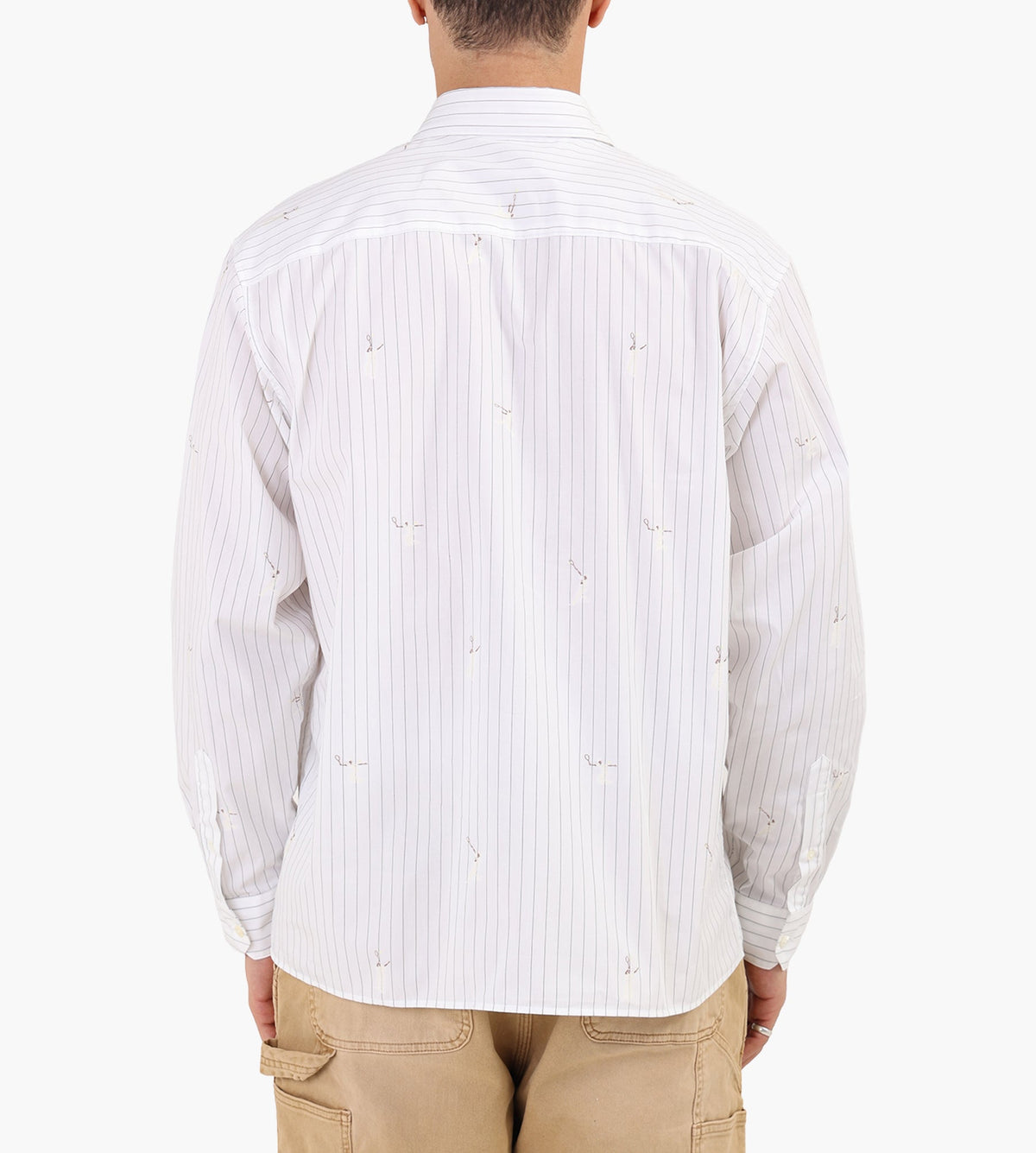 Lacoste 1HC2 Long Sleeve Woven Shirt Flour