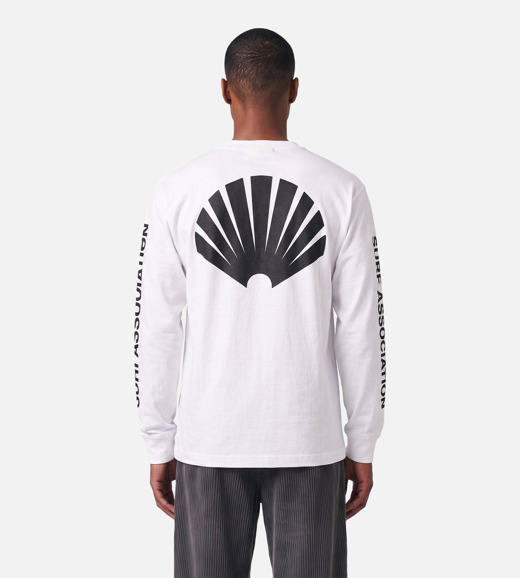 New Amsterdam Surf Association F26 Logo Longsleeve White Black