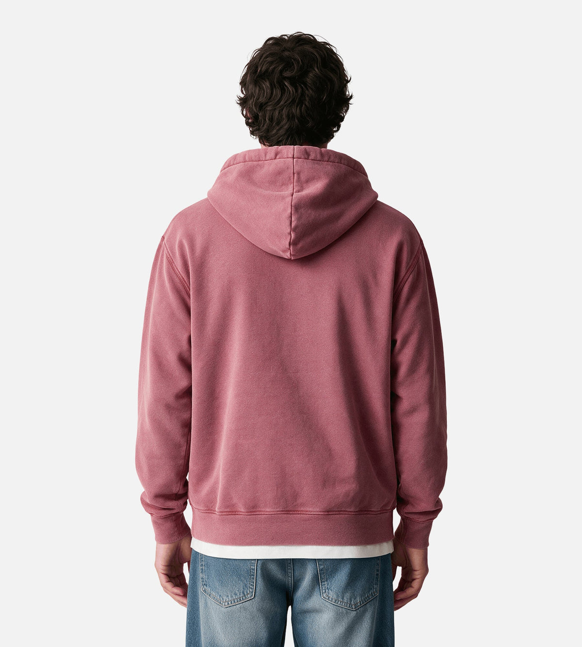 Arte Antwerp Stencil Sunfade Zip Hoodie Red