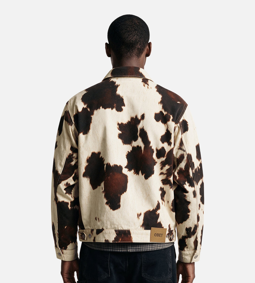 Obey Workshop Jacket Cow Print