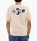Arte Antwerp Back Graphic Knit T-shirt Cream