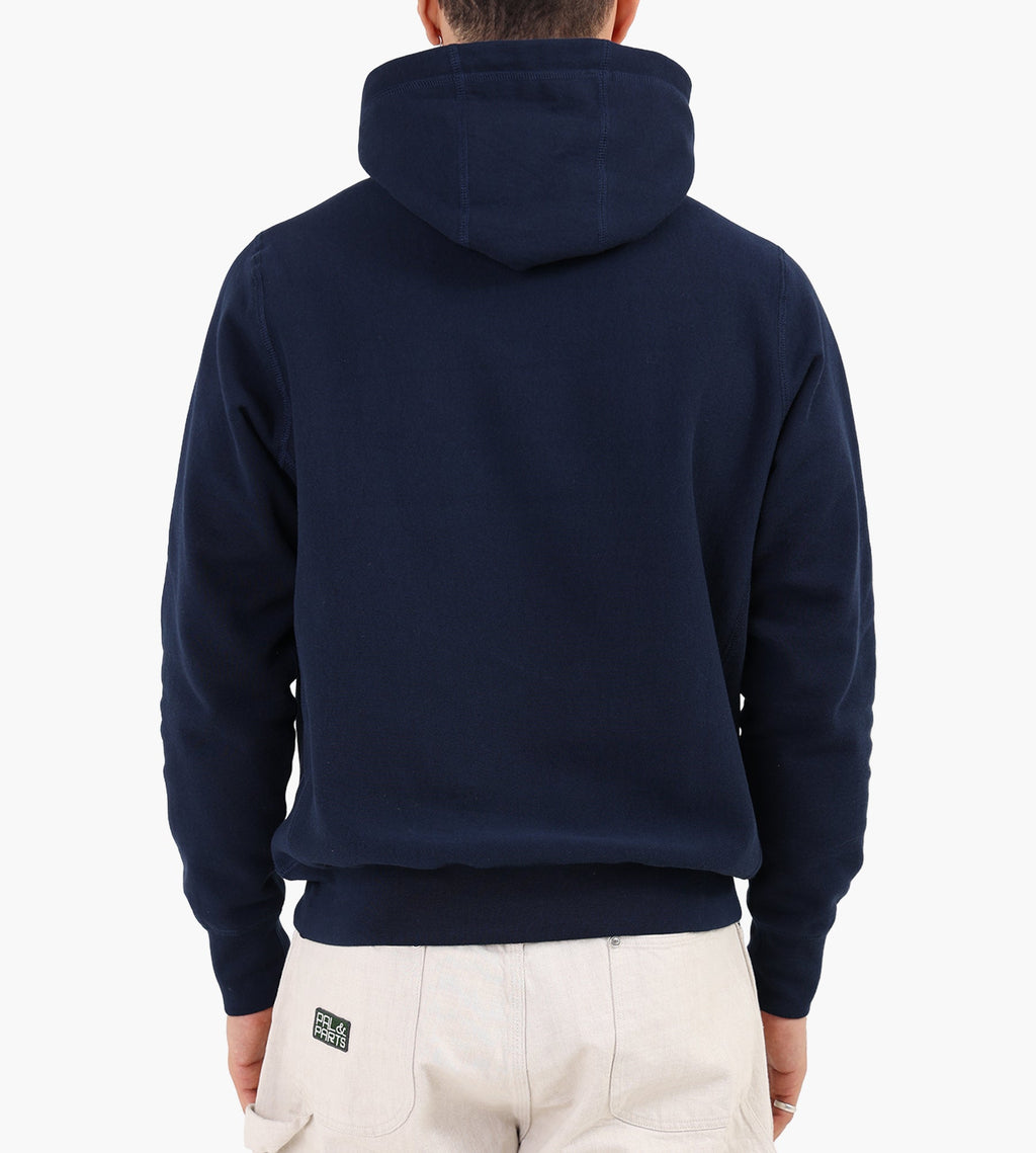 Café-Mountain College Logo Hoody Navy And Cobalt