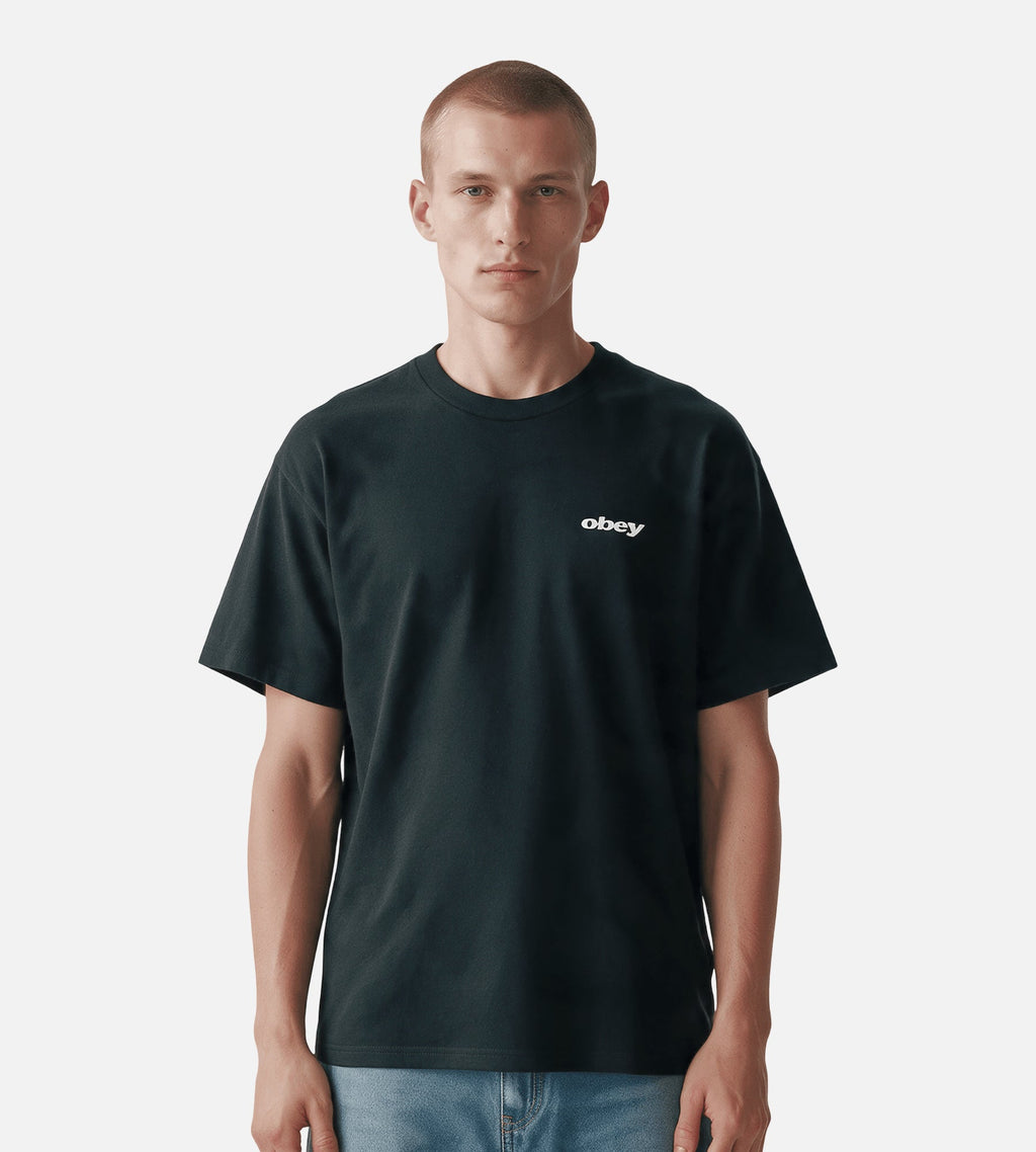 Obey VHS Tee Black