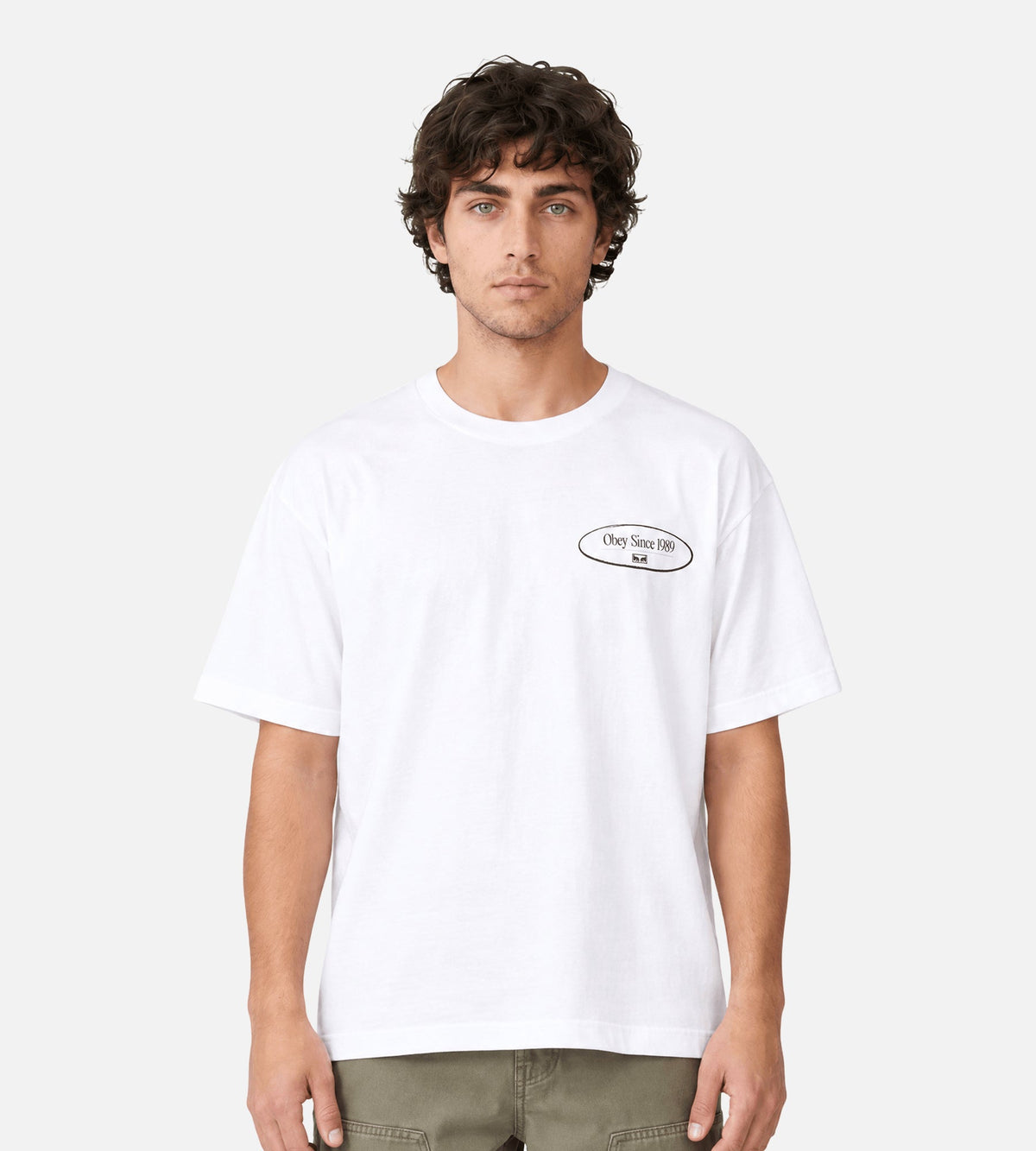 Obey Disruption Tee White