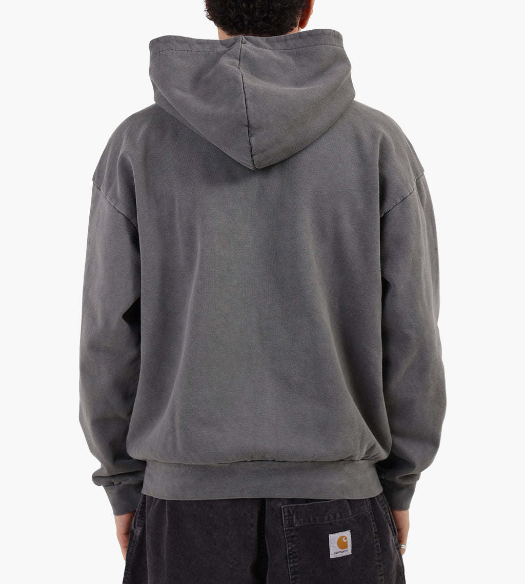 Obey Lowercase Pigment Zip Hoodie Pigment Digital Black