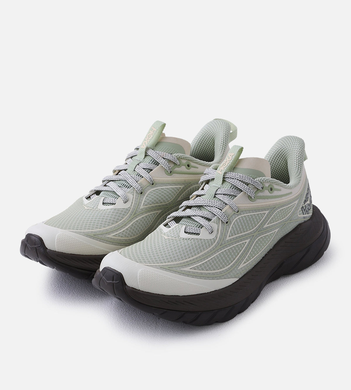 Hoka M Mach Remastered Aura Morning Dew Cliff Grey