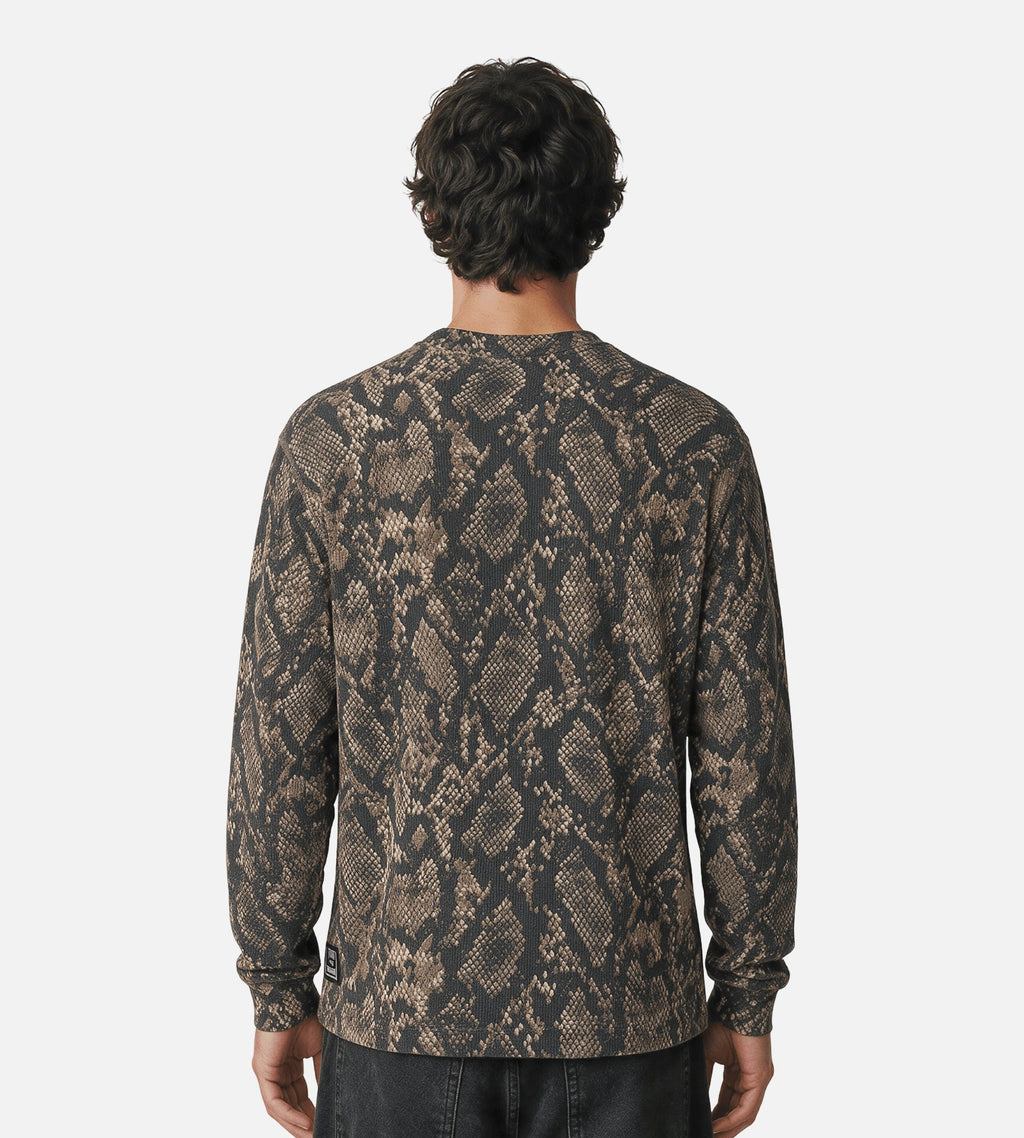 Obey Post Thermal Longsleeve Dusty Vintage Rattlesnake