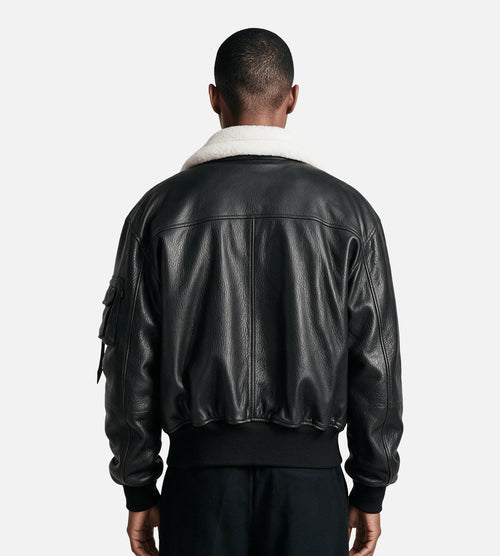 Alpha Industries B-15 Leather UV Black