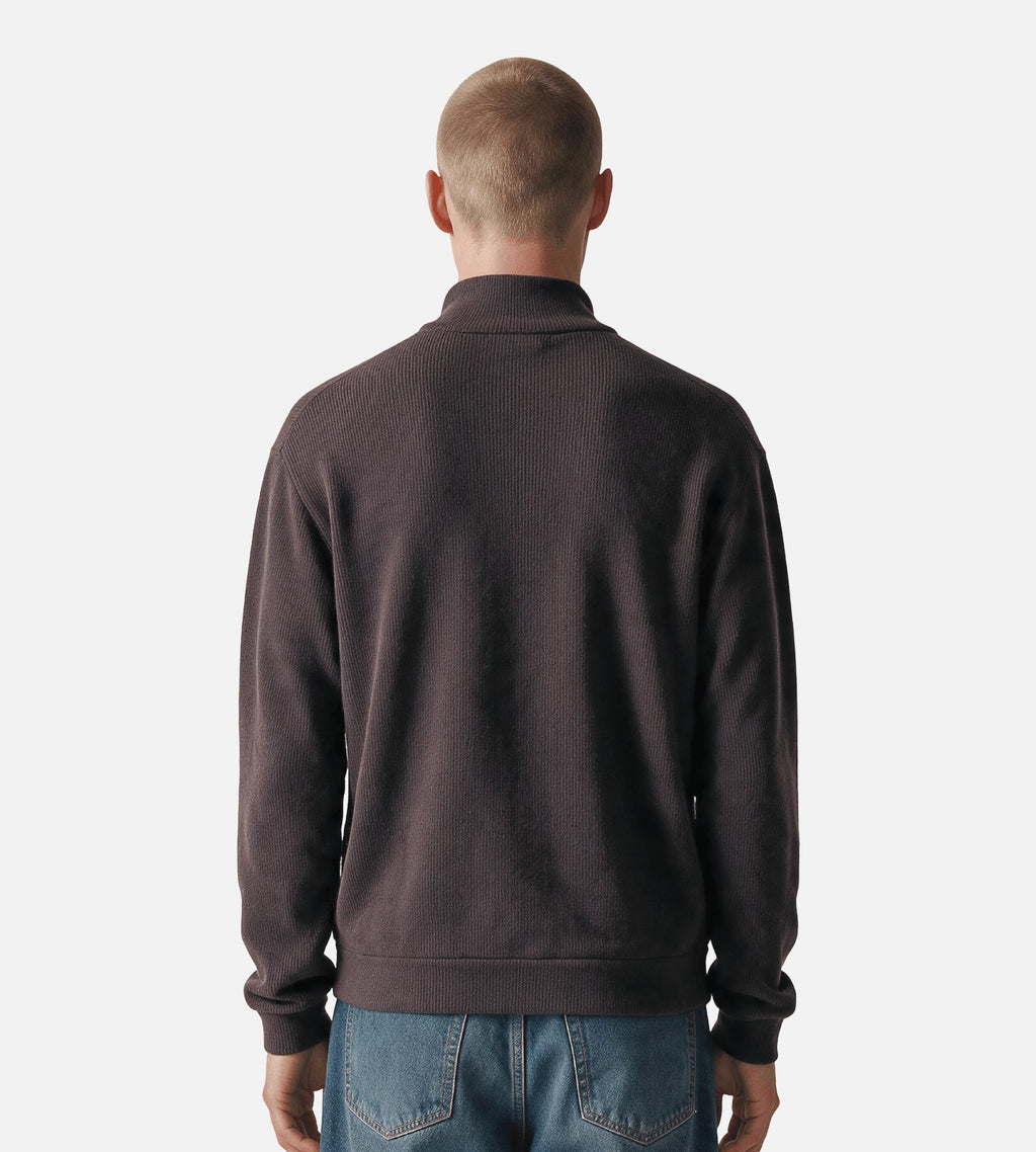 NN.07 Danny Half Zip 6429 Deep Truffle