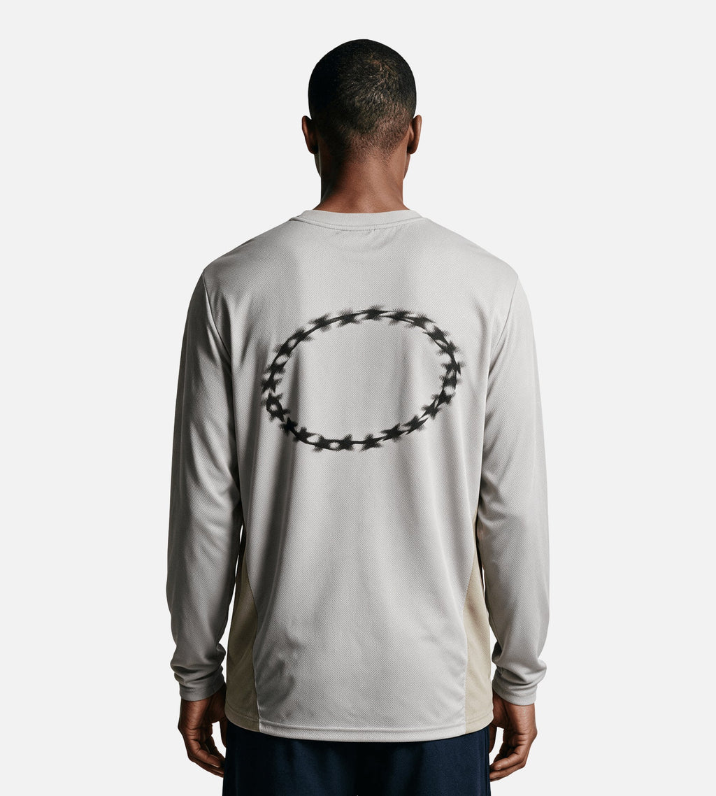 Obey Basecamp Knit Long Sleeve Shirt Drizzle Multi