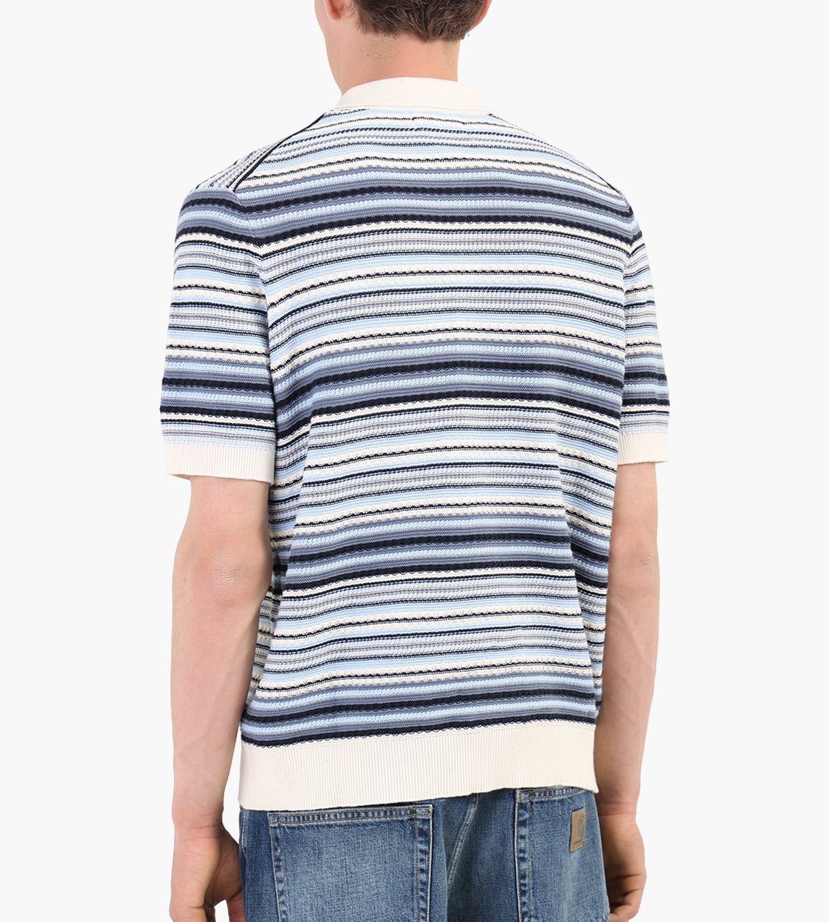 NN.07 Nolan Polo Cardigan 60019 Navy Multi