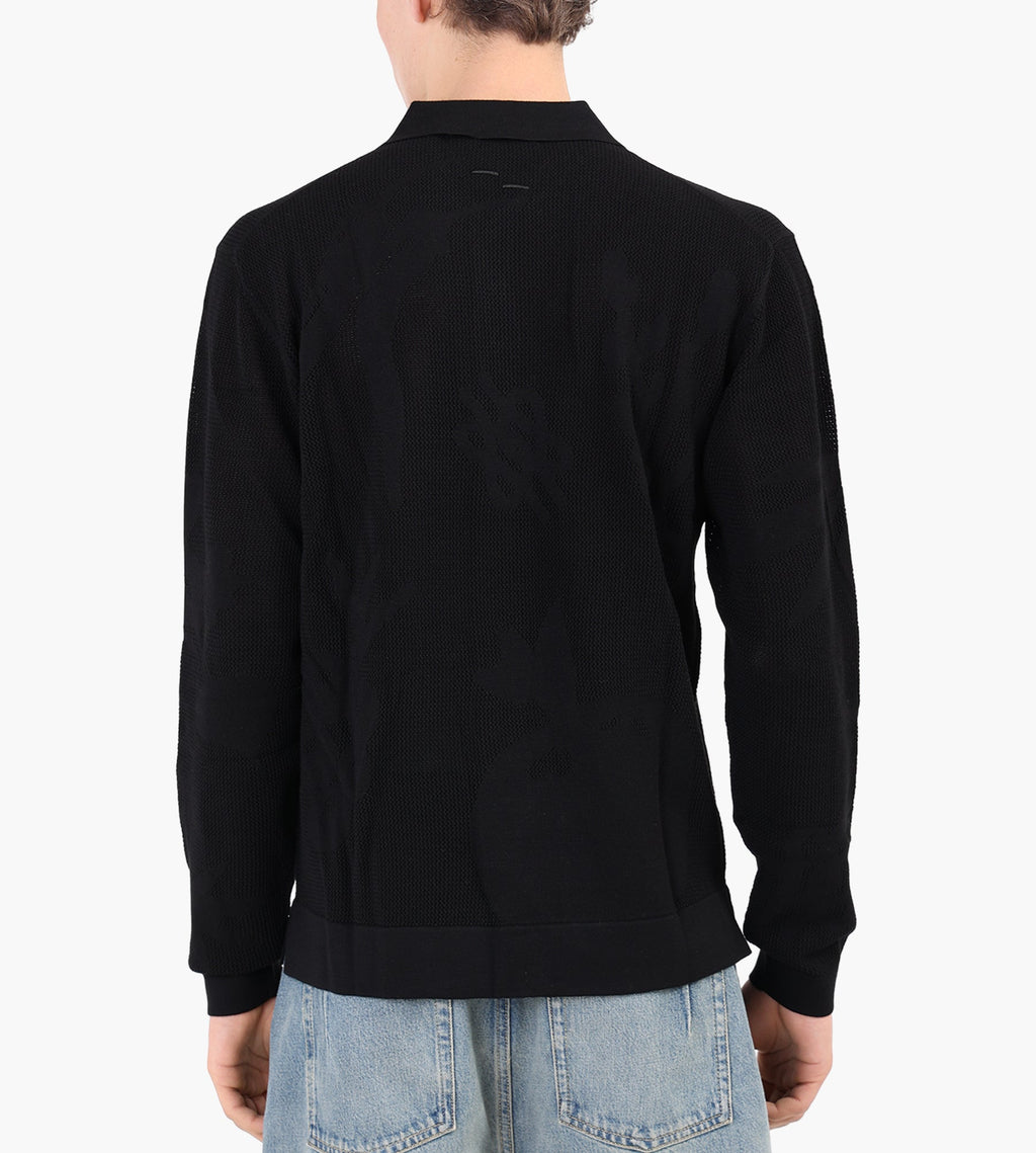 Filling Pieces Knit Longsleeve Breaking Bread Black
