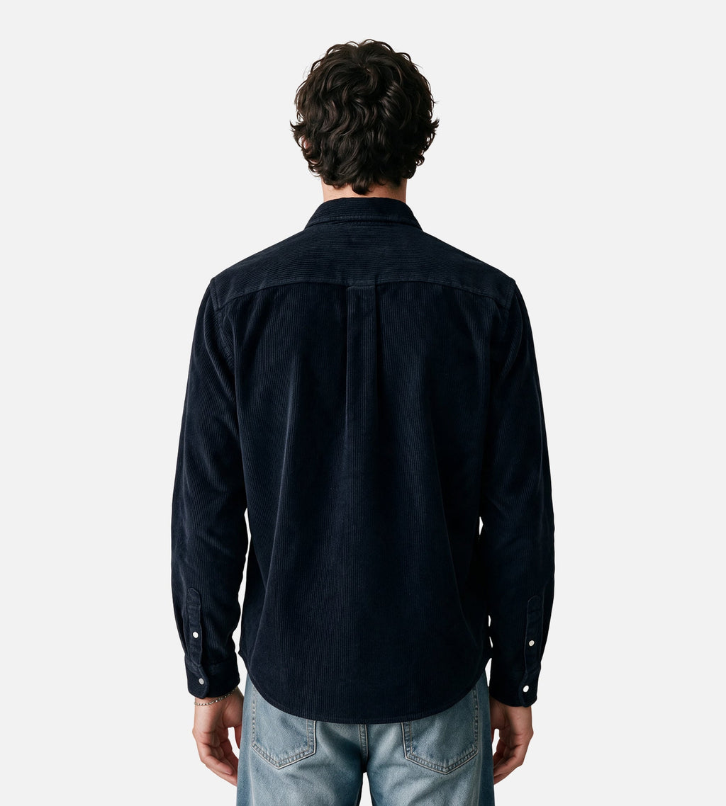 Carhartt WIP Long Sleeve Madison Cord Shirt Dark Navy