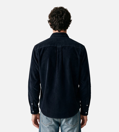 Carhartt WIP Long Sleeve Madison Cord Shirt Dark Navy